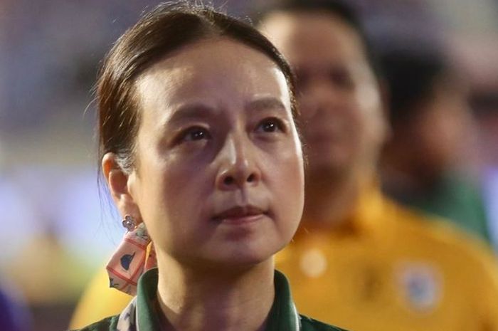 Manajer Timnas Thailand, Madam Pang, tak bersedih dengan kegagalan tim Gajah Perang di turnamen Piala Raja 2023.