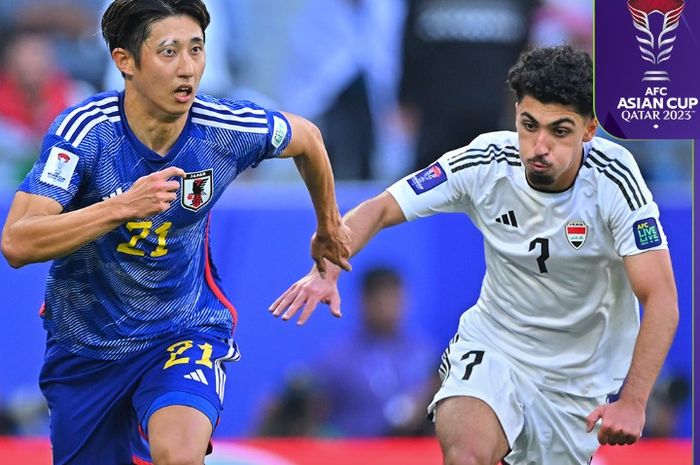 Suasana pertandingan antara Irak melawan Jepang pada laga kedua Grup D Piala Asia 2023.