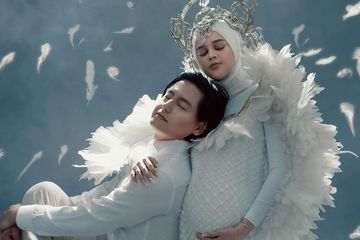 Ambil Tema My Guardian Angel Buat Maternity Shoot Cut Meyriska Berubah Jadi Bidadari Tengok Paras Wajahnya Semua Halaman Nakita