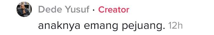 Balasan komentar untuk warganet
