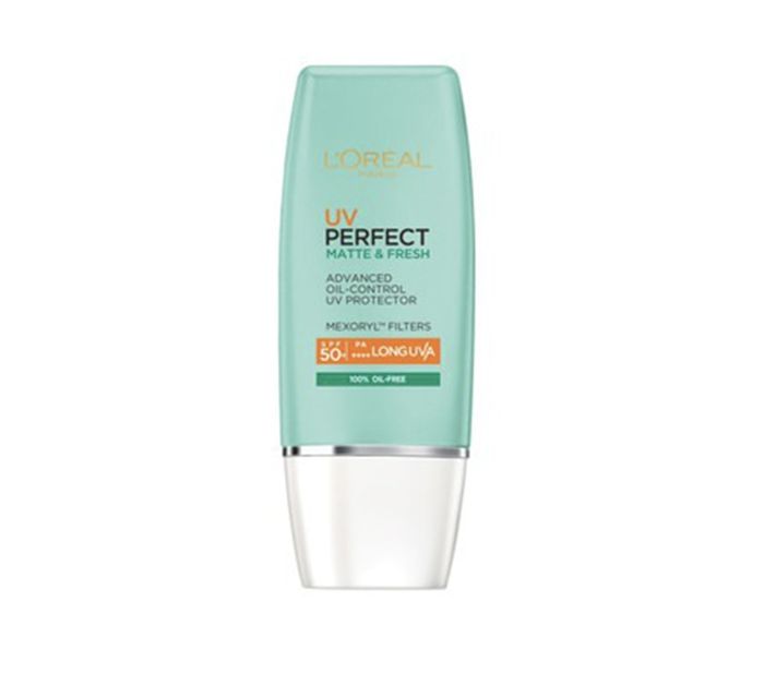 Sunscreen SPF 50 untuk Kulit Berminyak: L’Oreal Paris UV Perfect Matte & Fresh Sunscreen