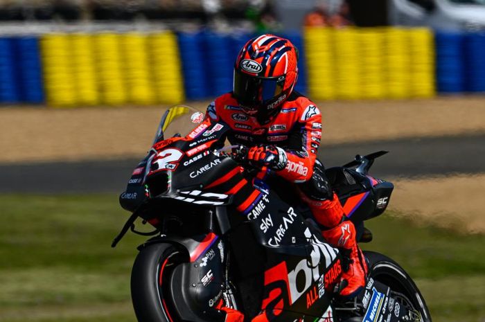 Pembalap Aprilia, Maverick Vinales pasang target besar pada MotoGP Italia 2023.