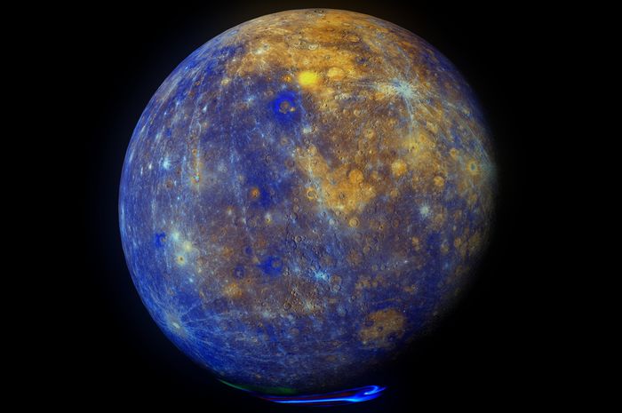 Planet Merkurius Planet Panas Dingin Ekstrem Pembawa 