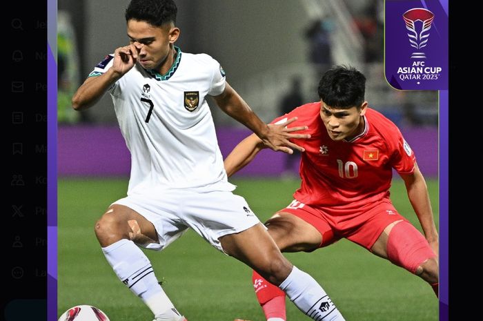 Suasana pertandingan kedua Grup D Piala Asia 2023 antara Vietnam melawan Timnas Indonesia.