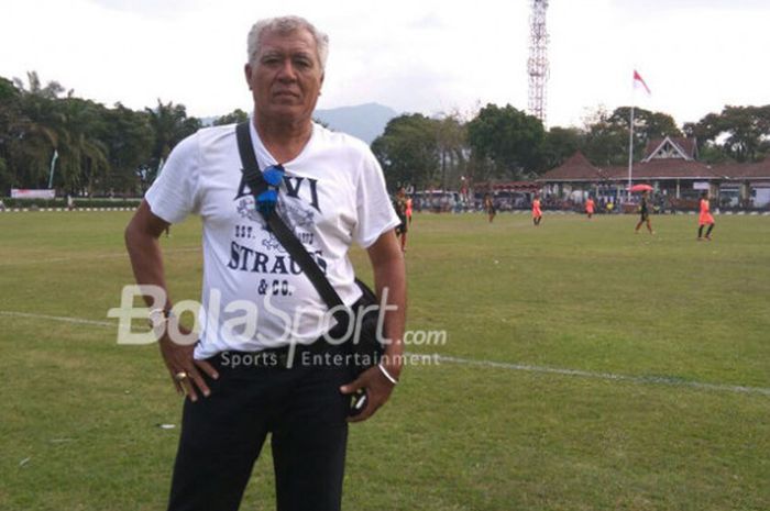 Rudy Keltjes ketika ditemui BolaSport.com di sela-sela ajang Piala Menpora 2017 di Kota Magelang, Ju