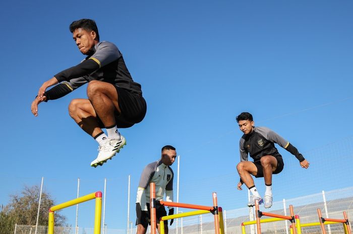 Suasana latihan timnas Indonesia di Turki yang terus digenjot fisiknya jelang Piala Asia 2023.