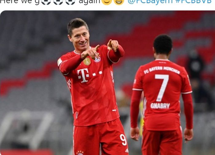 Tiga gol Robert Lewandowski dalam laga Bayern Muenchen melawan Borussia Dortmund di pekan ke-24 Bundesliga 2020-2021 membuatnya semakin mantap duduk di puncak daftar top scorer liga sementara.