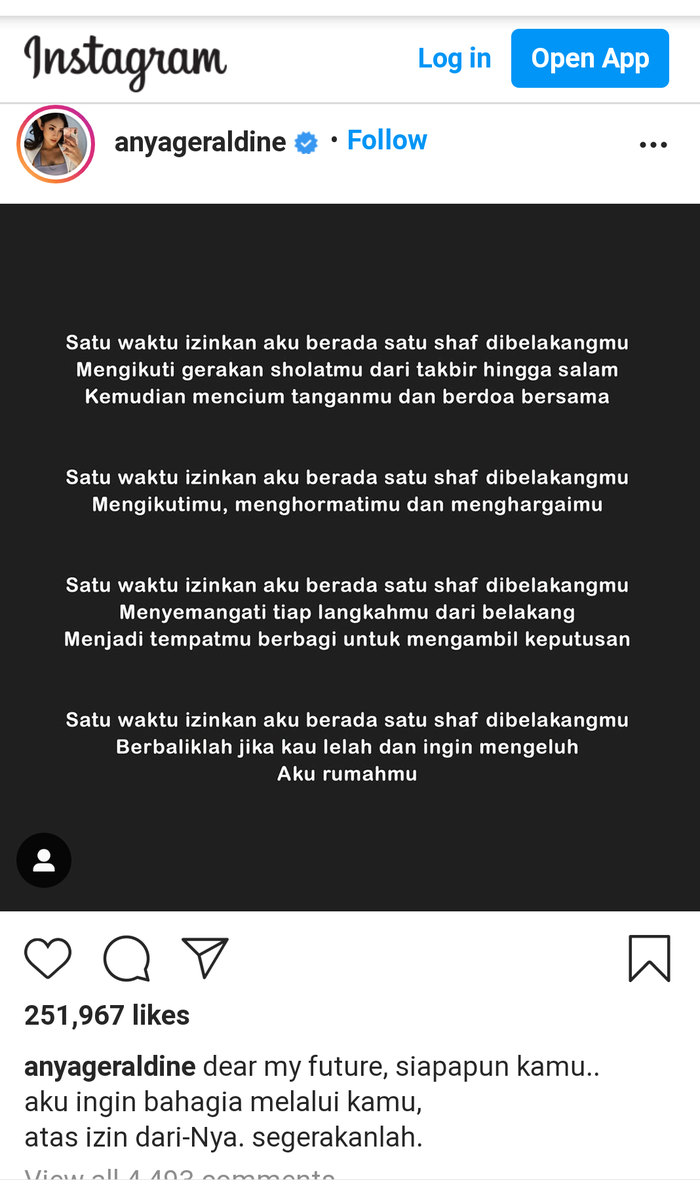 Anya Geraldine ungkap keinginannya memiliki suami.