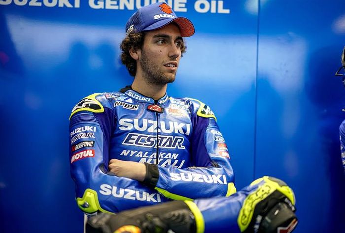 Nyalakan Nyali di seragam Alex Rins, Suzuki Ectsar MotoGP