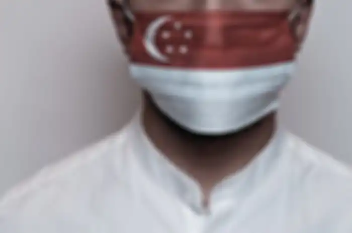 ilustrasi Covid-19 di Singapura.