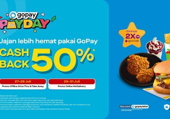 Mulai Hari Ini, Promo Cashback Gopay Hingga 50% di McDonald’s