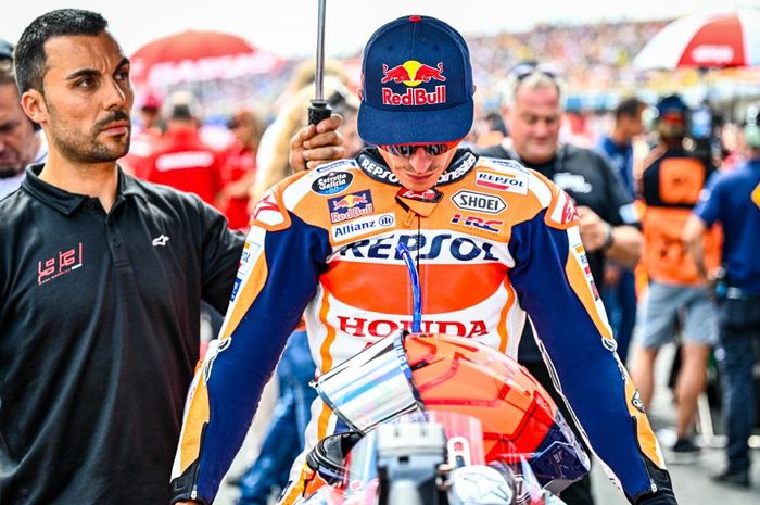 Hasil sprint race MotoGP Inggris 2023, Marc Marquez kembali tak beruntung