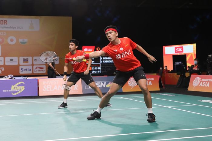 ganda putra Indonesia, Pramudya Kusumawardana/Yeremia Erich Yoche Yacob Rambitan dikalahkan wakil Malaysia di babak pertama Korea Masters 2022.