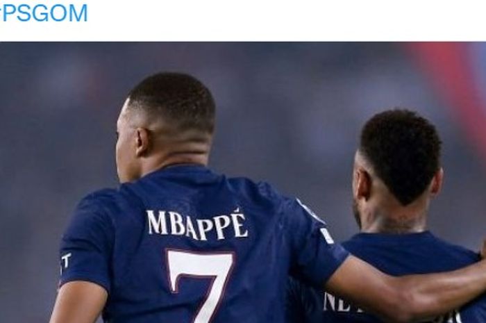 Striker Paris Saint-Germain, Kylian Mbappe, akhirnya beri assist untuk Neymar setelah absen 6 bulan.