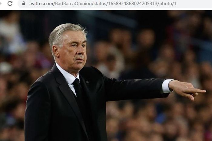 Carlo Ancelotti menyebut tuduhan Xavi Hernandez soal Real Madrid yang menekan wasit di Liga Spanyol sebagai tindakan yang tidak profesional.