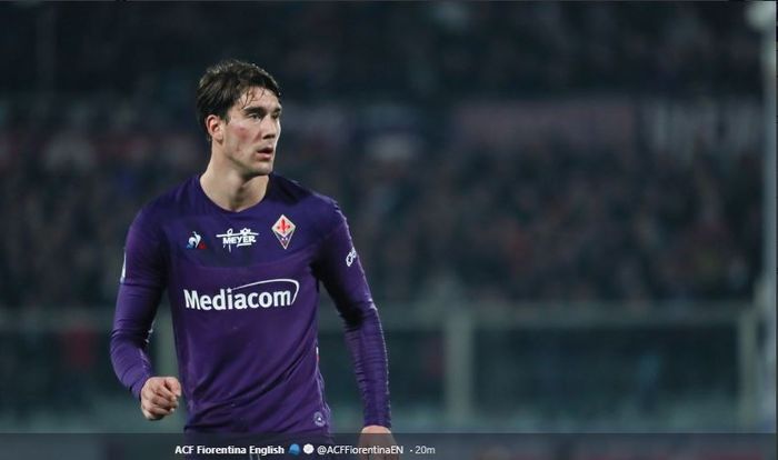Dusan Vlahovic dinyatakan positif terinfeksi virus corona oleh Fiorentina, Jumat (13/3/2020) waktu setempat.