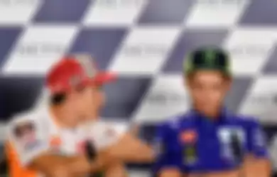 Valentino Rossi tolak ajakan untuk bersalaman dari Marc Marquez