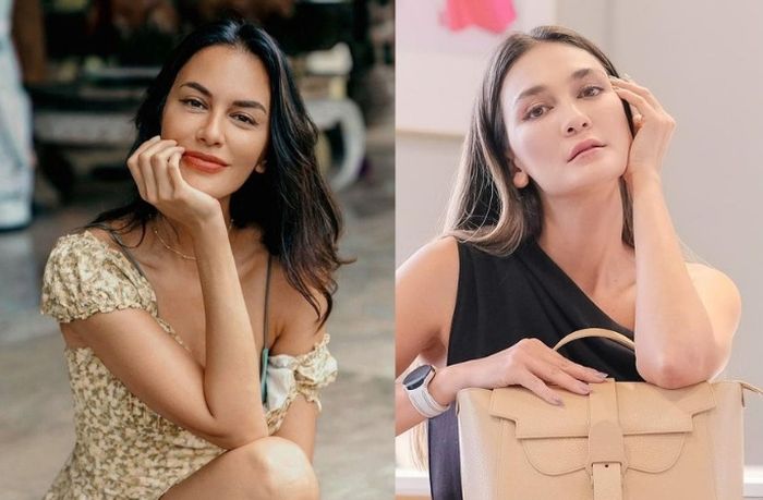 Kolase foto Luna Maya dan Sophia Latjuba