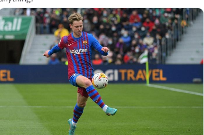 Gelandang Barcelona, Frenkie de Jong.