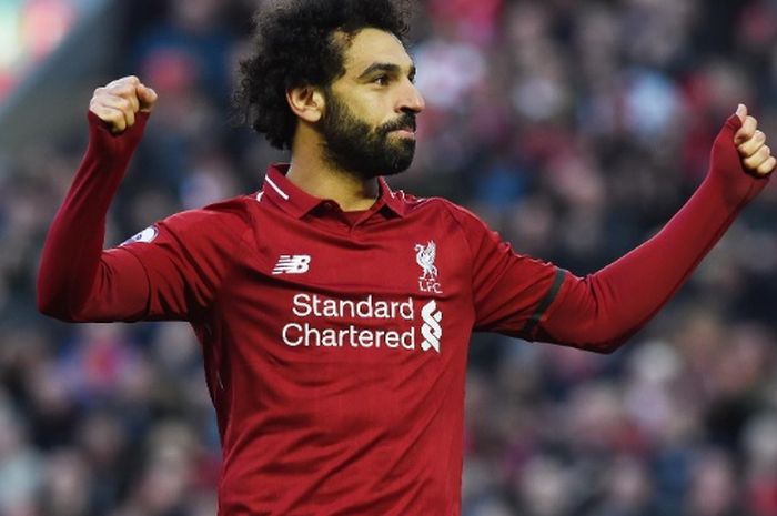 Pemain depan Liverpool, Mohamed Salah