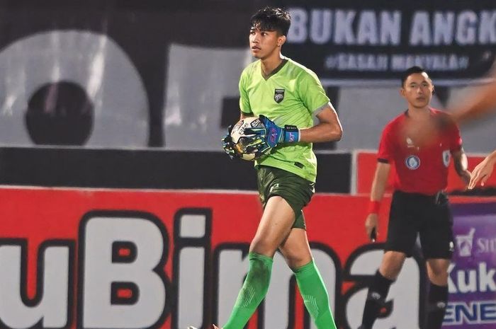 Daffa Fasya saat menjalani debut bersama Borneo FC.