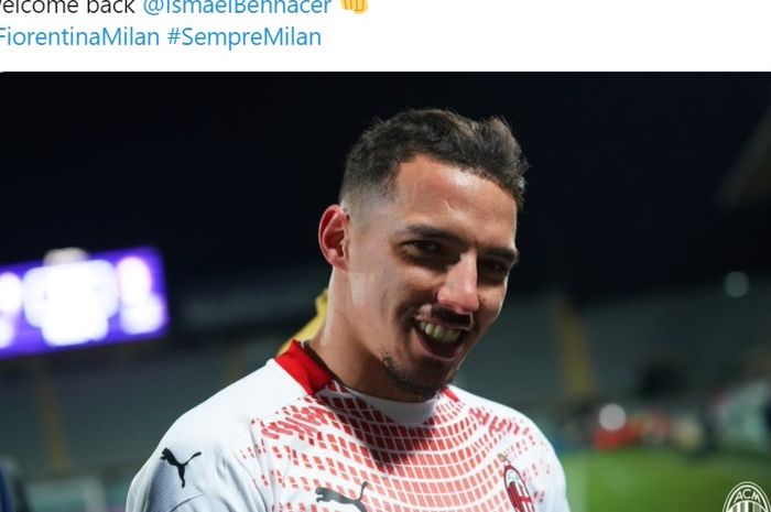 AC Milan menyambut kembalinya Ismael Bennacer ke dalam skuad dalam laga melawan Fiorentina di Liga Italia, Minggu (21/3/2021) di Artemio Franchi.