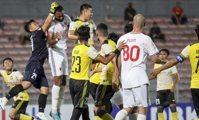 Suasana laga PSM Makassar melawan Tampines Rovers di KL City Stadium, Selasa (27/6/2022) pada lanjutan AFC Cup 2022