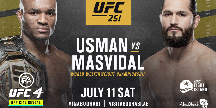 Link Live Streaming UFC 251 Kamaru Usman vs Jorge Masvidal, Sebentar Lagi Berlangsung
