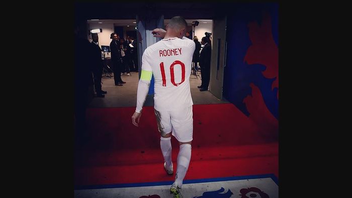 Wayne Rooney melakoni laga terakhir bersama timnas Inggris.