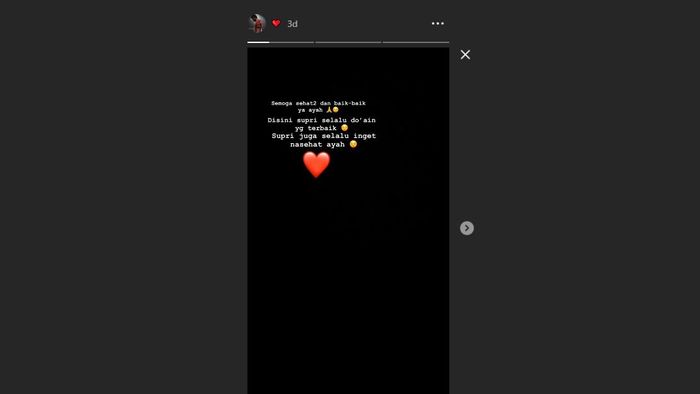 Unggahan Mochamad Supriadi di Instagram pada Selasa (5/2/2019).