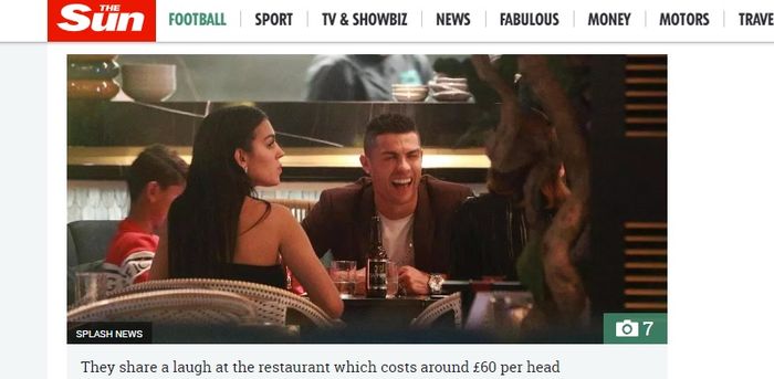 Suasana makan malam mewah Cristiano Ronaldo dan Georgina Rodriguez