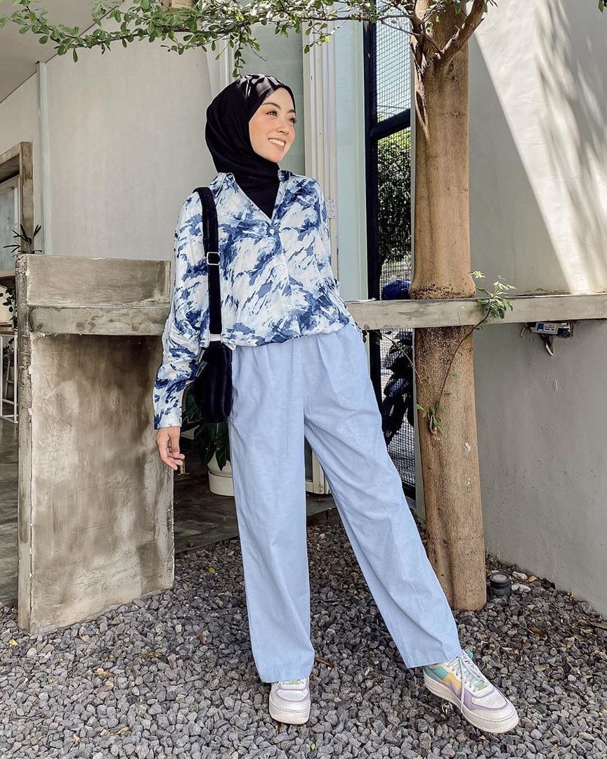 Ootd Hoodie Tie Dye Hijab 2024 www.alhudapk