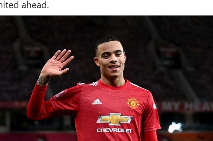 Striker Manchester United, Mason Greenwood.