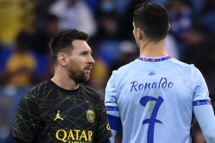 Pertemuan Lionel Messi dan Cristiano Ronaldo dalam laga di Arab Saudi.