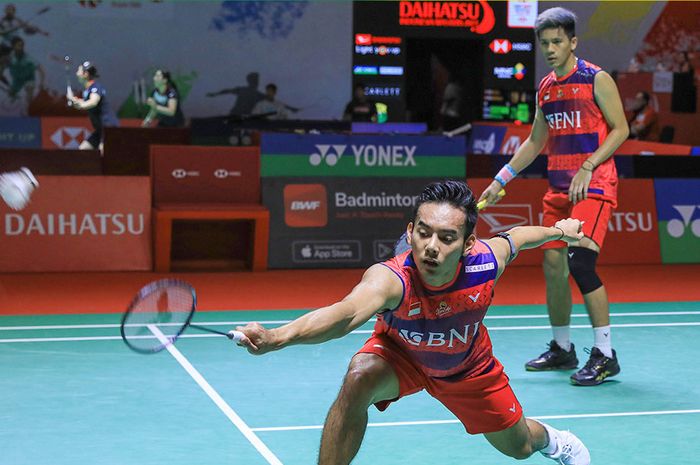 Pramudya Kusumawardana/Yeremia Rambitan di Thailand Masters 2023.