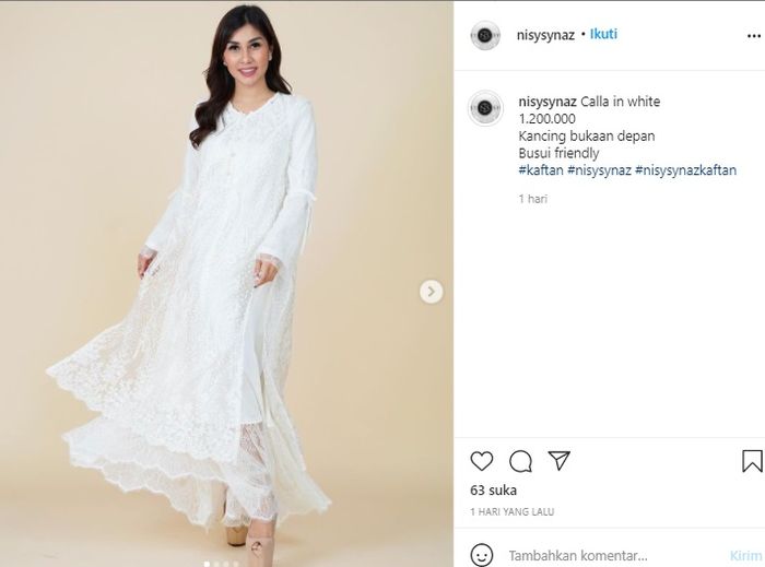 Baju kaftan jualan Nisya Ahmad