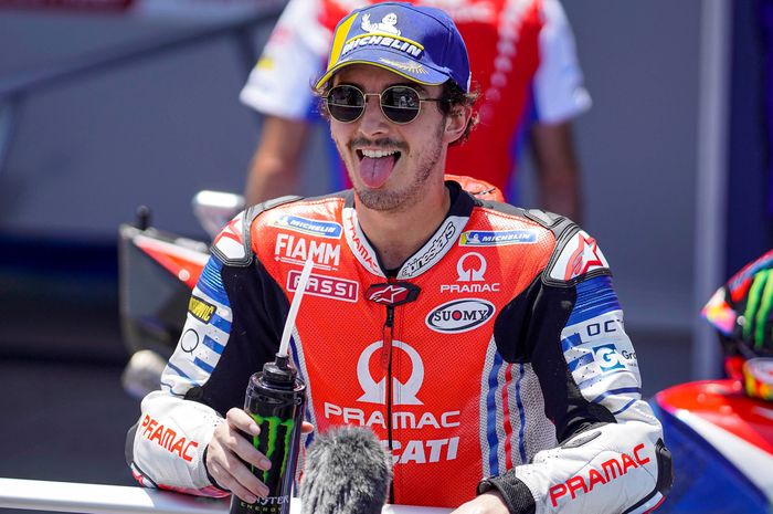 Pembalap Pramac Ducati, Francesco Bagnaia tampil sangat menawan pada MotoGP Andalusia 2020 (26/7/2020) meski gagal finis.