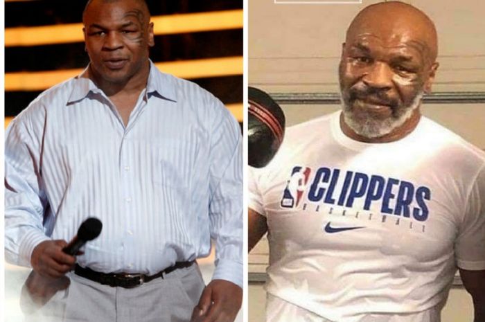 Tubuh kekar Mike Tyson ditunding terbentuk karena bantuan steroid.