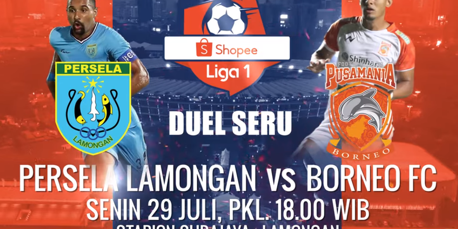 Link Live Streaming Liga 1 2019, Persela Lamongan vs Borneo FC