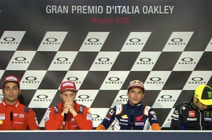 Suasana sesi konferensi pers jelang MotoGP Italia 2019 yang digelar hari Kamis (30/5/2019).