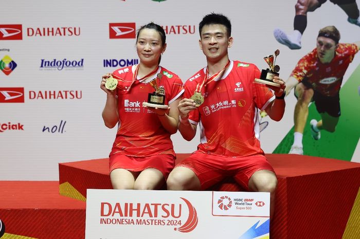 Pasangan ganda campuran China, Zheng Si Wei/Huang Ya Qiong berkomentar usai jadi pemain tersukses di Indonesia Masters