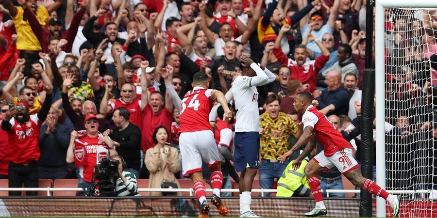 Hasil Liga Inggris - Menang Lawan 10 Pemain, Arsenal Permalukan Spurs di Derbi London Utara