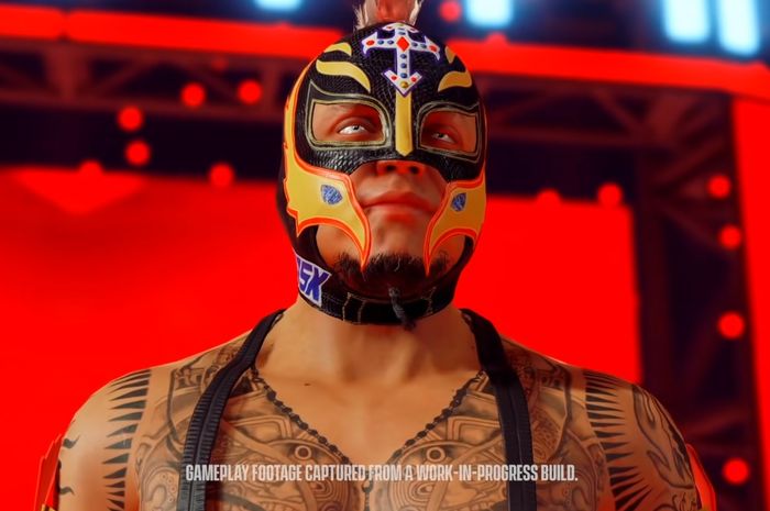Rey Mysiterio at WWE 2K22.
