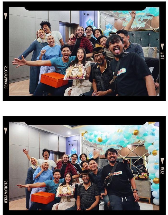 Kebersamaan keluarga Irish Bella dan Ammar Zoni saat dipesta kejutan ulang tahun.