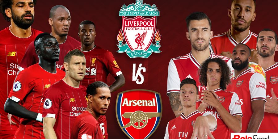 Jadwal Liga Inggris Malam Ini - Liverpool Vs Arsenal Live TVRI