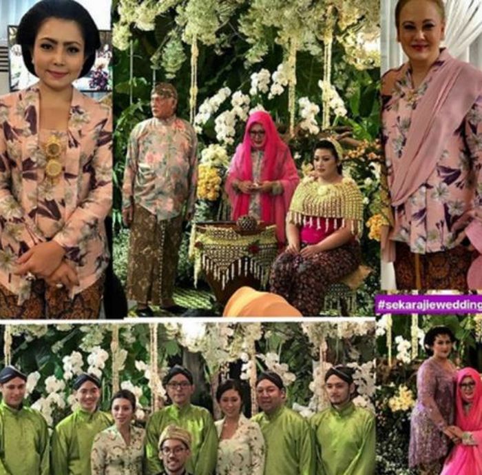 Mayangsari dan Halimah saat menghadiri acara siraman Sekar Sigit pada 2018 lalu