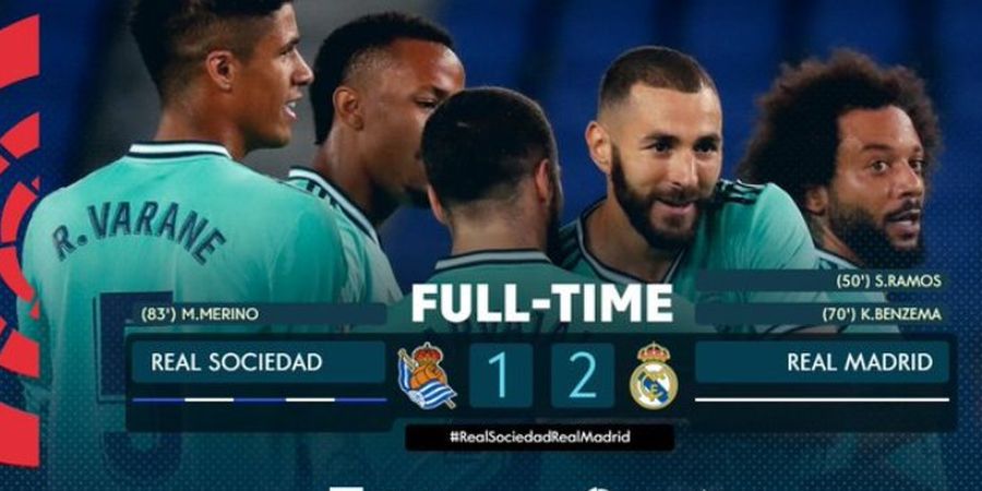 Hasil Liga Spanyol - Gol Kontroversial Antarkan Real Madrid ke Puncak Klasemen