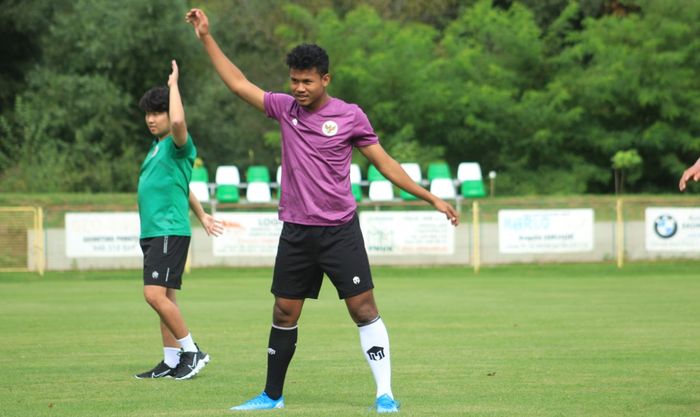 Bek Timnas U-19 Indonesia, Amiruddin Bagas Kaffa Arrizqi saat menjalani pemusatan latihan (TC) di Kroasia.