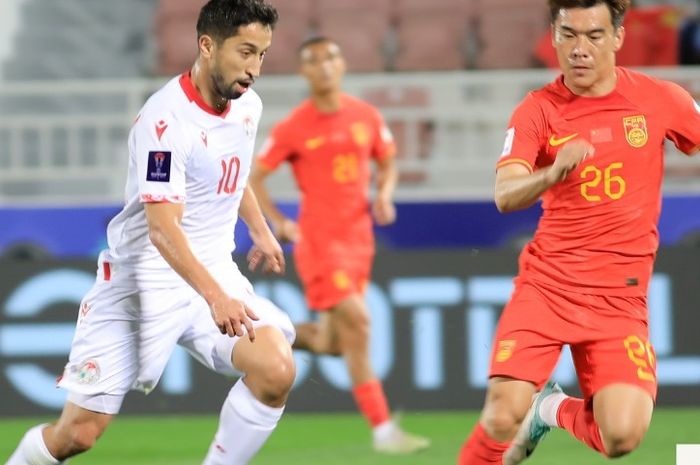 Susana pertandingan perdana Grup A Piala Asia 2023 antara China melawan Tajikistan.