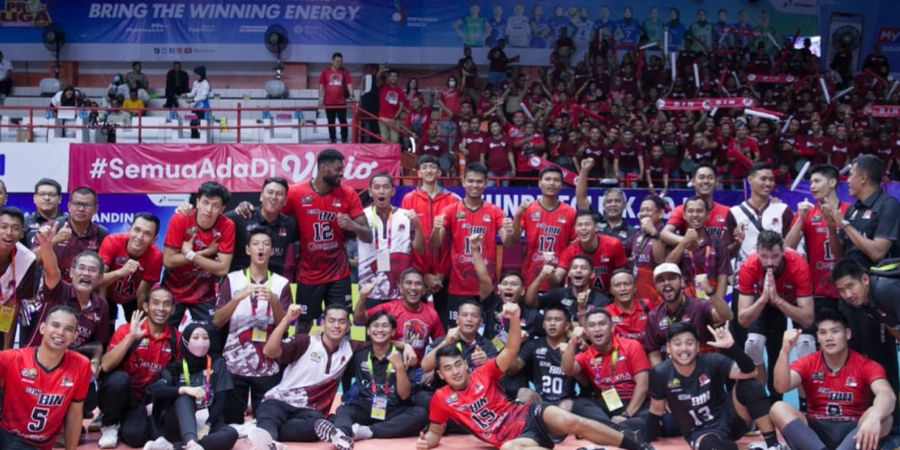 STIN BIN Buka Putaran Pertama Pekan Kedua Proliga dengan Tekuk Habis Palembang Bank Sumsel Babel 3-0